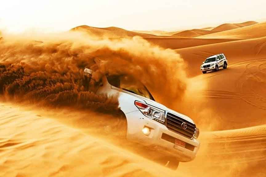 evening desert safari in dubai